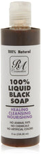 RA COSMETICS 100% African Liquid Natural Black Soap, 8 oz