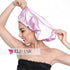 Stain Bonnet Silky Sleep Cap, Adjustable Satin Cap for Night Sleeping Hair Bonnet, Light Purple/Black