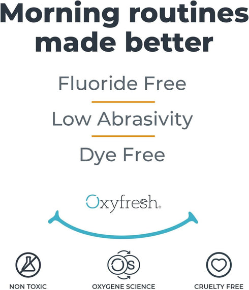 Oxyfresh Pro Formula Fresh Mint Toothpaste – Gentle Low Abrasion, Cosmetic Fluoride Free, 5.5 oz.