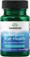 Synergistic Eye Health Supplement 60 Softgels by Swanson - Lutein 20 mg & Zeaxanthin 2 mg for Vision Support