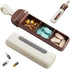 WMuxvia Mini Travel Pill Case 3 Compartment, Airtight Food Grade ABS Pill Organizer,
