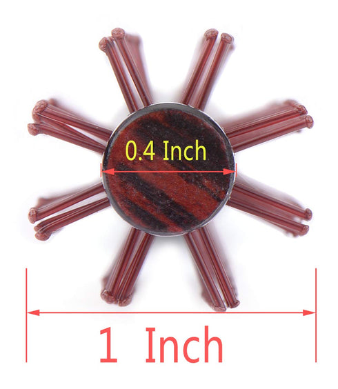 PERFEHAIR Small Mini Round Hair Brush with Nylon Bristles for Short Hair Blow Drying