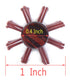 PERFEHAIR Small Mini Round Hair Brush with Nylon Bristles for Short Hair Blow Drying