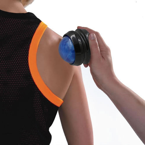 ZONGS Manual Massage Ball Pain Relief Back Roller Massager for Sore Muscle Joint Pain (Blue)