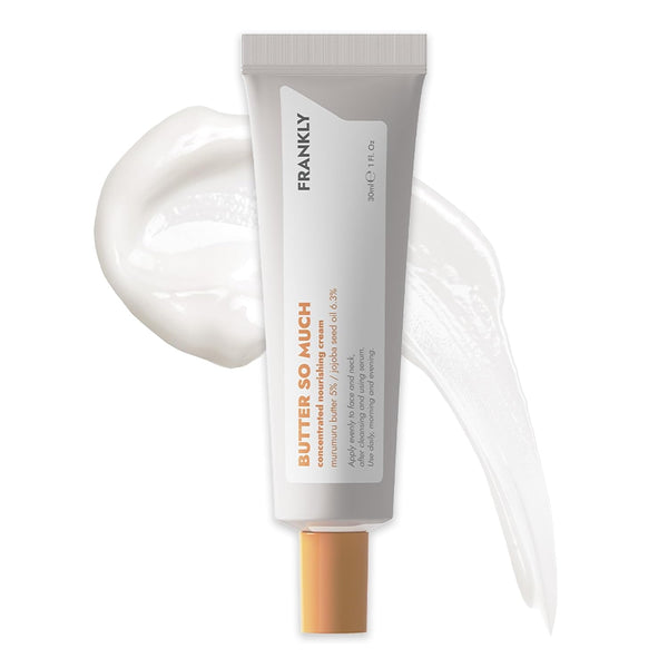 FRANKLY Butter So Much Cream - Intense Moisturizing with 20% Vegan Butter & Plant Oils - 1.01 fl. oz for Dry &