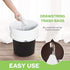 Teivio 4 Gallon 120 Counts White Strong Drawstring Trash Bags, Small Plastic Liners for Home Office Kitchen Bathroom