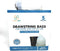 5 Gallon Drawstring Garbage Bags - White, 1 MIL, 17x20, 200 Bags