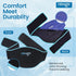 NEWGO Gel Ice Pack for Back Injuries, 2 Pack Lower Back Wrap for Hot Cold Therapy, Black for Sciatica and Pain Relief
