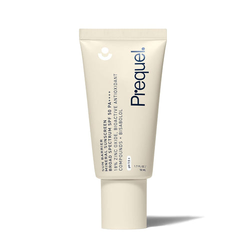 Prequel Skin - Sun Barrier Mineral SPF 50 Sun Protectant, Lightweight Semi-Transparent Zinc Oxide Sunscreen - 1.7 Fl Oz