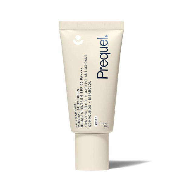 Prequel Skin - Sun Barrier Mineral SPF 50 Sun Protectant, Lightweight Semi-Transparent Zinc Oxide Sunscreen - 1.7 Fl Oz