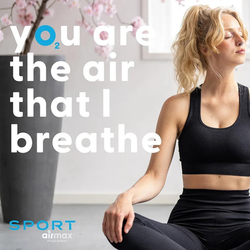 Airmax Sport Nasal Dilator - Small Breathing Aids for Fitness, Running, Pilates - Transparent Two-Pack