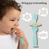 Haakaa 360° Silicone Baby Toothbrush – 100% Soft Food Grade Silicone, BPA-Free, Safe for Babies 6 Months+