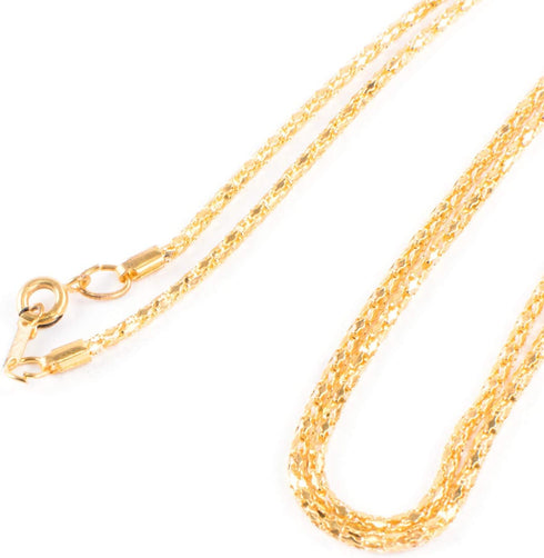 Gold Chain Necklace with 1-3/4 Inch Optical Magnifier Lens, 36-Inch for Reading, Jewelry, Increase Vision