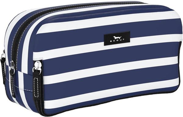 SCOUT 3-Way Toiletry Bag - Travel Makeup Pouch for Women with Three Zipper Compartments, Stands Upright, Wipes Clean