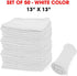Pack 50 13" 13" Shop Towels of Reusable Cleaning Rags Durable Quality Cotton x Machine Washable Suitable for All