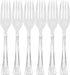 Lillian Tablesettings 48 Count Premium Plastic Fork, Clear