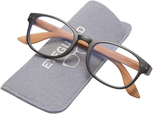 EYEGUARD 4 Pack Reading Glasses - Blue Light Blocking Spring Hinge Readers for Women and Men