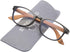 EYEGUARD 4 Pack Reading Glasses - Blue Light Blocking Spring Hinge Readers for Women and Men