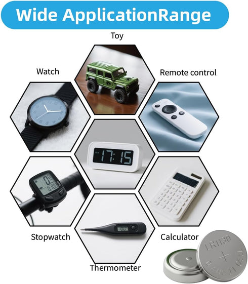 Soyasi LR1130 15 Pack, 1.5V L1131f L1131 SR1130 389/390 G10 LR54 Battery Alkaline Button Cell Coin Cell Watch