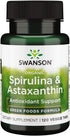 Swanson Organic Spirulina & Astaxanthin - 120 Veg Tabs