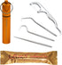 Toothpicks Pocket Set, Reusable Dental Floss Picks Kit, Stainless Steel Teeth Cleaning Tools for Travel
