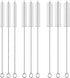TsuvyXeg Straw Cleaner Brush Kit Extra Long Pipe Tube Cleaning with 3 Different