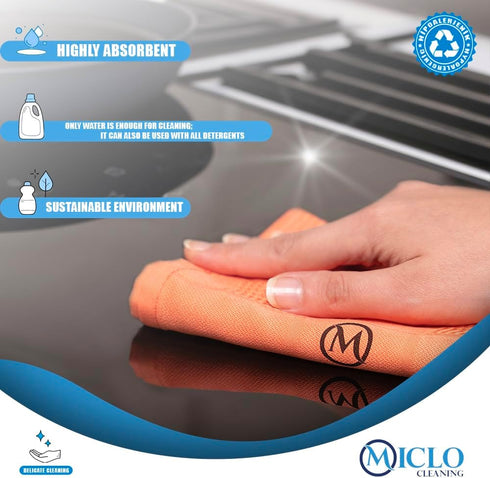 Set 4 |16''x24''| Microfibre Premium Cleaning Cloth of - Magic Cloth | All Purpose, Absorbent Washcloth | Microfiber