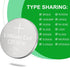CR1616 3V Lithium Battery, 100 Pack Key Fob Coin Cell, Watch Battery