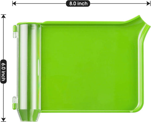 Medarchitect Right Hand Pill Counting Tray - Light Green with Spatula (Wood Handle)