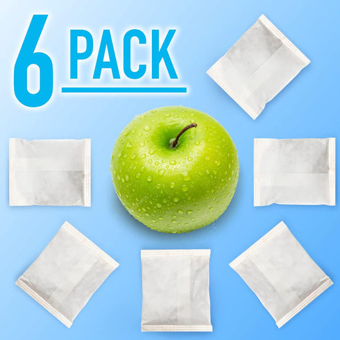 6-Pack of FreshFlow Equivalent to P1KC6R1 / W10346771A Compatible Replacement Produce Preserver Packets by Impresa
