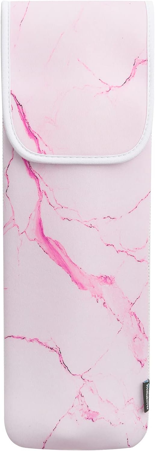 Heat Resistant Neoprene Curling Iron Cover Bag, Universal Travel Case Pouch for Curling Wand, 15 x 5 Inches