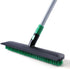 Eyliden 15” Floor Scrub Brush - 2-in-1 Stiff Bristle and Soft Scrape with Telescopic Long Handle