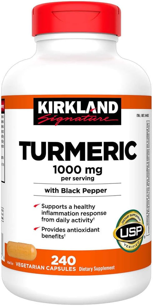 Just Grown Turmeric 1000 mg, 240 Capsules (1 pack)