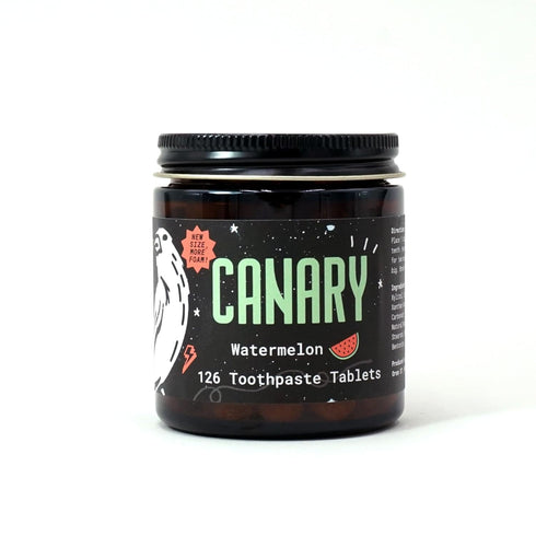 Canary Toothpaste Tablets Watermelon, Chewable Nano-Hydroxyapatite Teeth Cleaning Tablet, 126 Count