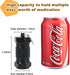 Shintop 2PCS Waterproof Pill Container Keychain, High Capacity Aluminum (Black+Camouflage)