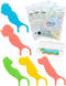 Unflavored Kids Floss, No Fluoride Dual Line Dental Floss Picks, 240 Count Dino & Travel Case