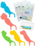 Unflavored Kids Floss, No Fluoride Dual Line Dental Floss Picks, 240 Count Dino & Travel Case