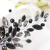 Yean Decorative Black Hair Comb with Baroque Rhinestones, Hair Accessories Headpiece for Women