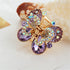 Ruihfas Fashion 4Pcs Rare Crystal Rhinestone Butterfly Bangs Clip Bow Hair Claw Gripper for Women