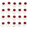 Vpang 20 Pcs Spiral Hair Pins - Shiny Rhinestone Crystal Metal Twist Hairpins Hair Accessories (Red)