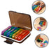 HOMSFOU Weekly Pill Organizer Case with Multi-Color Compartments, Portable Medicine Storage Box with Sealing Lid