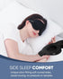 MZOO Sleep Eye Mask for Side Sleeper, 3D Light Blocking Patented Design Night Blindfold, Black