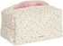 Umchichi Floral Large Cosmetic Bag for Women, Travel Toiletry Bag, Large Cotton Makeup Storage