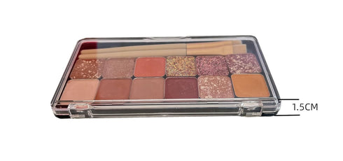 2pcs Rectangular Mini Magnet Makeup Dispensing Plate, Empty Palette with 10pcs Metal Stickers