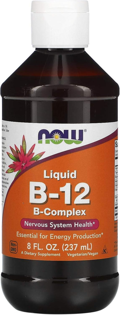 NOW Foods Now Foods Vitamin B-12 Liquid, 8oz (Pack of 2)