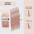 Kitsch 12 pc Dermaplaning Tool - Face Razors & Eyebrow Trimmer for Women and Men, Facial Hair Removal (Terracotta)