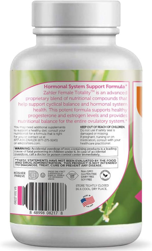 Zahler Female Totality Fertility Supplements for Women - Prenatal Vitamins, 120 Capsules