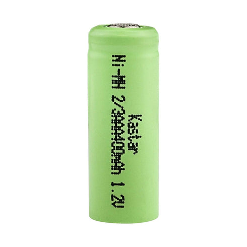 Kastar 10Pcs Rechargeable Ni-MH Battery 2/3AAA 1.2V 400mAh Flat Top for Solar Light
