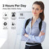 Thoracic Back Brace Posture Corrector - Magnetic Support for Neck, Shoulder, Upper and Lower Back Pain Relief (Black,