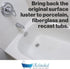 Ekopel 2K Bathtub Wax, Polish & Seal for Porcelain & Fiberglass Tubs, Watermark & Scum Repellent